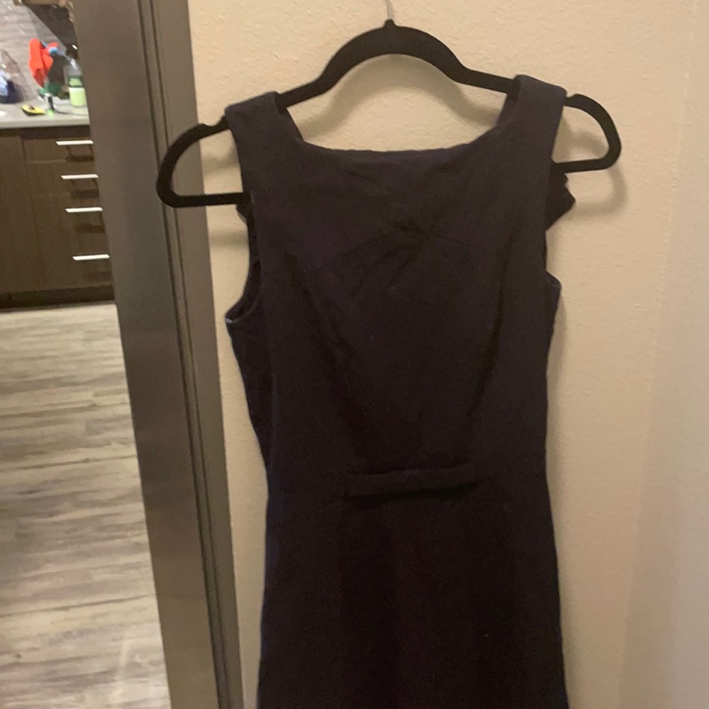 Size 6, navy blue a-line dress